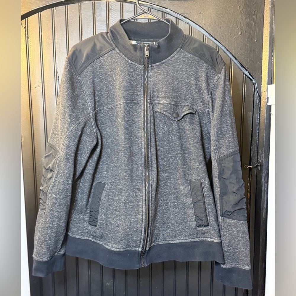 Marc Anthony Charcoal Zip-Up Sweater
